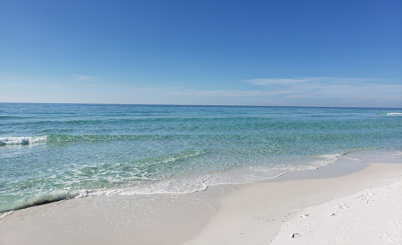 beach side with clear skies